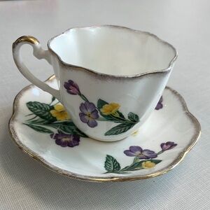 Vintage Salisbury Bone China ☕️single teacup set